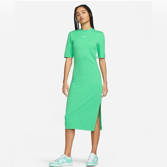 Nike Dresses & Skirts - Nike Sportswear Essential Women's Midi Dress, size S, green/white